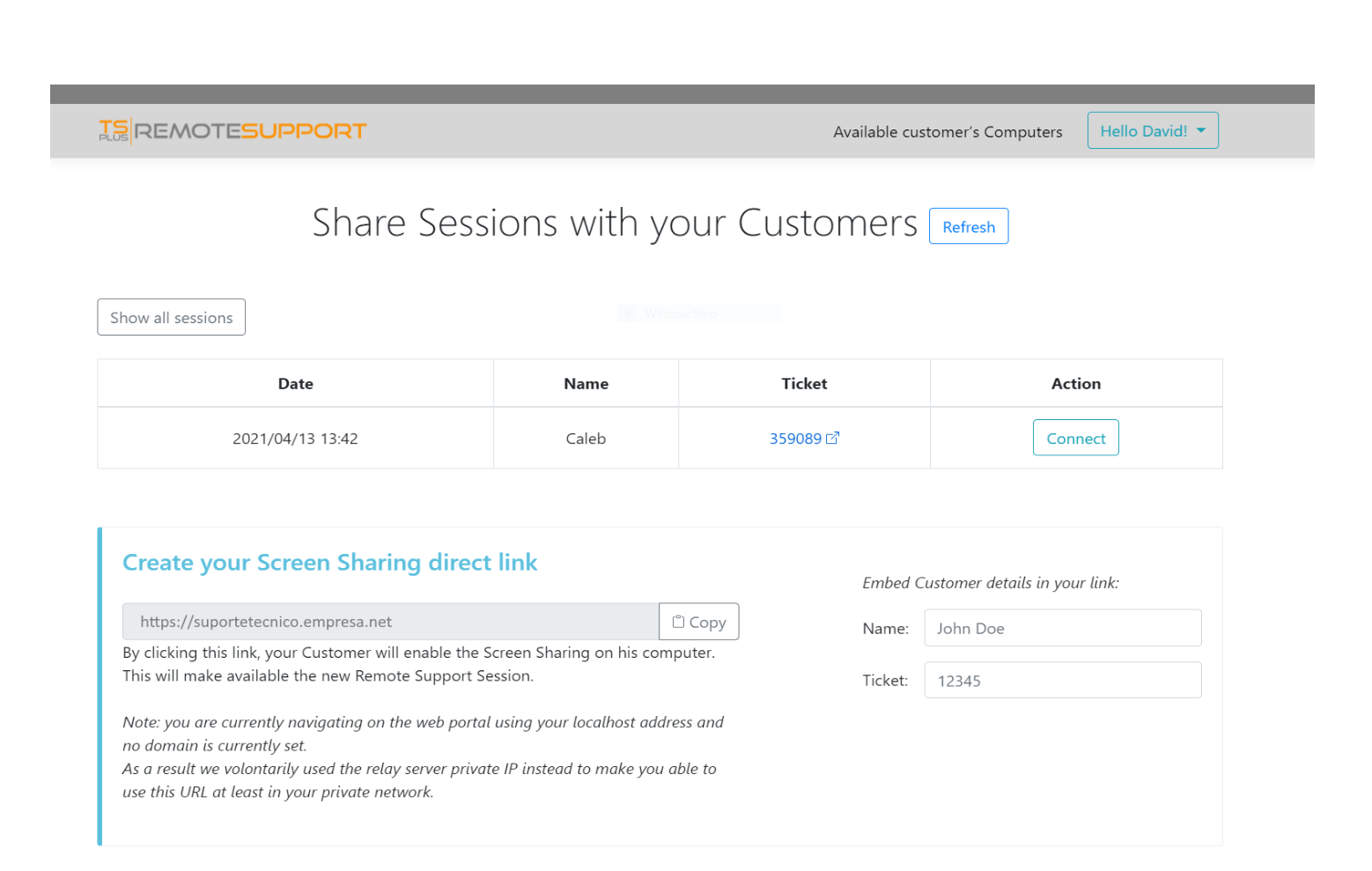 TSplus Remote Support